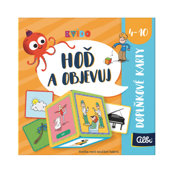 Albi Kvído Hoď a objavuj Doplnkové karty