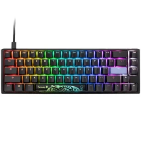 Ducky One 3 Classic Cherry MX-Speed-Silver čierna / herná klávesnica / podsvietená / mechanická / drôtová USB-C / US (DKON2167ST-PUSPDCLAWSC1)