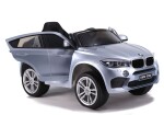 Mamido Elektrické autíčko BMW X6 M lakované strieborné