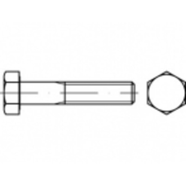 TOOLCRAFT TO-5402499 šesťhranná skrutka M12 60 mm vonkajší šesťhran ocel pozinkované žiarom 100 ks; TO-5402499