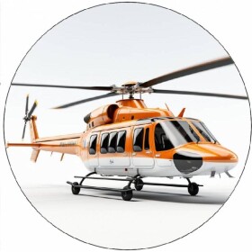 Jedlý papier helikoptéra žltá 19,5 cm - Pictu Hap