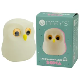 Mary's LED silikónová nočná lampička RGB - sova (MW20725)