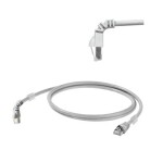 Weidmüller 1233160005 RJ45 sieťové káble, prepojovacie káble CAT 6A S/FTP 0.50 m sivá UL certifikácia 1 ks; 1233160005