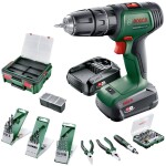 Bosch Home and Garden Universal Impact 18V -aku príklepová vŕtačka  vr. nabíjačky, + púzdro; 06039D4108