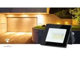 Nedis LED reflektor / Reflektor / 4000 K / 1620 lm / IP44 / 20 W (LLFL11BLK)