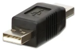 Lindy USB AA čierna / Adaptér / male-male / zapojenie 1:1 (71229)