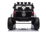 Mamido Detské elektrické autíčko Jeep Power Polícia čierno-biele