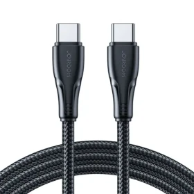 Joyroom S-A11 Nabíjací kábel USB-C(M) - USB-C(M) 60W 0.25m čierna (6956116790943)