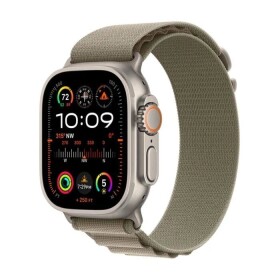 Apple Watch Ultra 2 GPS + Cellular, 49mm Titanium Case with Olive Alpine Loop - Medium