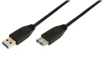LogiLink USB-A (M) - USB-A (F) čierna / Predlžovací kábel USB 3.2 Gen1 / 2 m (CU0042)