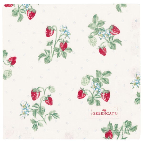 GREEN GATE Bavlnený obrúsok Berry White