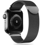 Tech-Protect MilaneseBand čierna / Remienok milánsky ťah / pre Apple Watch Series 4-9, SE, Ultra 1 a 2 / 42/44/45/49 mm
