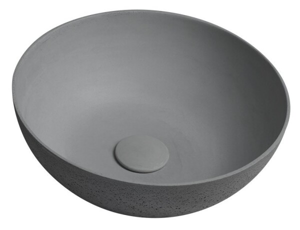 SAPHO - FORMIGO betónové umývadlo na dosku, primere 39cm, šedá mat FG317
