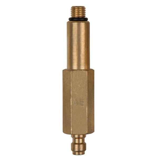 KS Tools 150.2345 Adaptér (dlhý) vonkajší závit M8x1,0 a 1/4" hadicová prípojka s tesniacim krúžkom; 150.2345