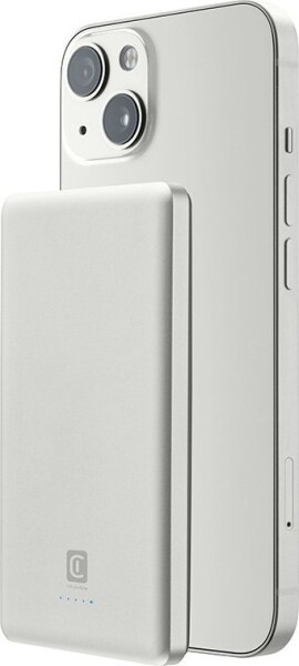 Cellular Line Cellularline MAG Lite Ultra Slim 5000 - Power bank indukcyjny 5000mAh MagSafe (strieborný)