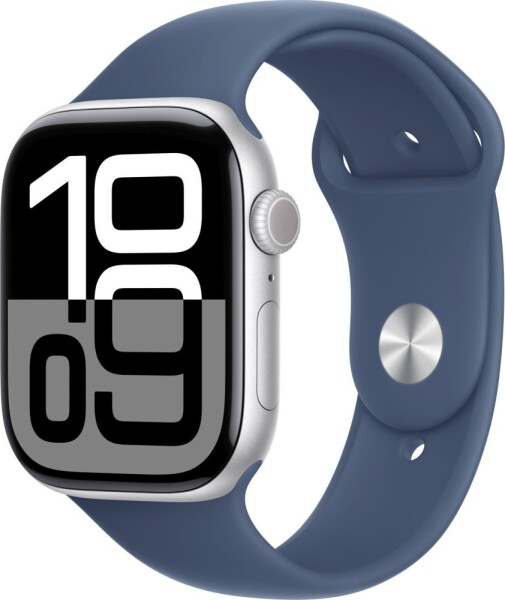 Apple Watch 10 GPS 46mm Silver Alu M/L Niebieski (MWWM3QI/A)