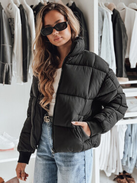 Dámska krátka zimná prešívaná bunda VIBEGIRL black FashionStreet TY4948 L