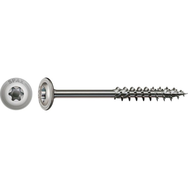 SPAX R 88193 m.Spitze/T-STAR TG 257000801605 skrutka do dreva 8 mm 160 mm Torx, vnútorná korunka šesťhranná Ušlechtilá ocel V2A nerezové 50 ks; 0257000801605