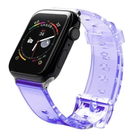 Hurtel Silicone Strap Light fialová / Remienok / Apple Watch 42/44 mm / Silikónový