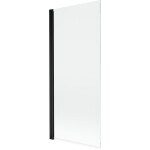 MEXEN - MIST vaňová zástena 80x150 cm 6mm 1-s, čierna, číra 8A9-080-001-70-00