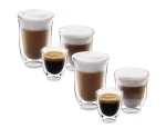 DeLonghi Sada pohárov 6ks / 2x espresso / 2x cappuccino / 2x latte macchiato (8004399329973)