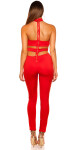 Sexy KOUCLA Jumpsuit with Cut Outs red Einheitsgroesse