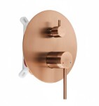 REA - Podomietková sprchová sada Foss Clif Brush Copper + BOX REA-P5649
