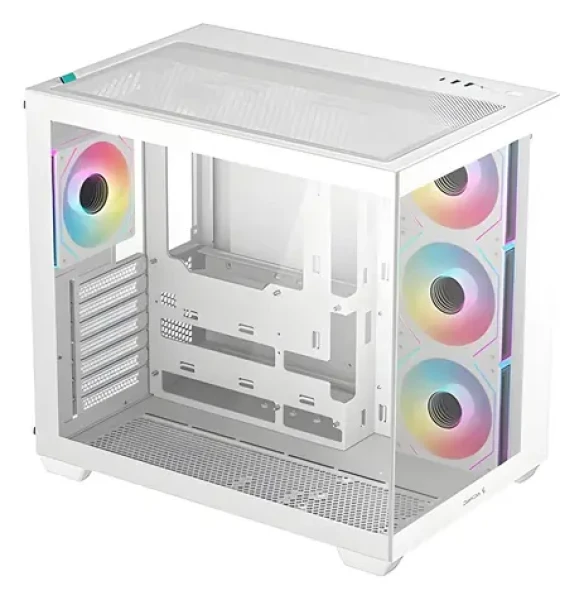 DEEPCOOL CG530 4F biela / Skriňa / Midi-Tower / ATX / 4X ARGB / Temperované sklo (R-CG530-WHADA4-G-1)