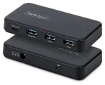 StarTech 311UE-USB-HUB čierna / Rozbočovač / USB-C + 3x USB-A / napájací adaptér (311UE-USB-HUB)
