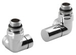 SAPHO - CORNER SIMPLY pripojovacia sada ventilov, pravé, chróm CP130S