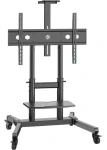 ONKRON TS1891-B čierna / Mobilný TV stojan / VESA 200x200-800x600 / 50-90" / do 100 kg / výškovo nastaviteľný (TS1891-B)