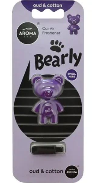 Bearly Osviežovač do auta Oud cotton / Osviežovač do auta / Orientálno-drevitá vôňa / fialová (am7473)