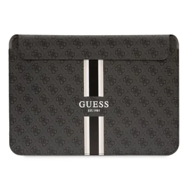 Guess PU 4G Printed Stripes Computer Sleeve 13/14 čierna (3666339120511)