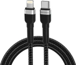 Wozinsky USB-C - Lightning čierna / Dátový a nabíjací kábel / 2m (5907769308765)