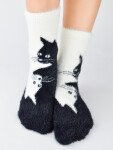 Noviti SP022 Puffy Cat ponožky 36-41 Béžová 36-41