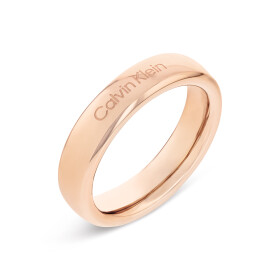 Calvin Klein Minimalistický pozlátený prsteň Pure Silhouettes 35000514 52 mm