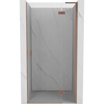 MEXEN/S - Mist-H L sprchové dvere krídlové pravé 105, transparent, meď kartáčovaná 8A5L-105-000-65-00-P