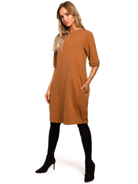 Šaty model 18075438 Caramel - Made Of Emotion Velikost: XXL