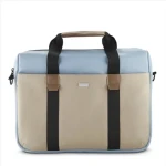 HAMA Silvan béžová-svetlá modrá / taška na notebook / 34-36 cm (13,3-14,1") / recyklovaný polyester (222060)