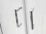 BESCO - Štvrťkruhový sprchovací kút MODERN CHROM 190 - Farba rámu - Chróm / Leštený hliník (ALU), Rozmer A - 90, Rozmer B - 90, Rozmer C - 190, Smer zatvárania - Univerzálne Ľavé / Pravé, Výplň - Fume bezpečnostné sklo - 6 mm (BO290CT