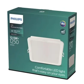 Philips Meson 12,5W 3000K biela / LED podhľadové svietidlo hranaté / 900lm / IP20 (929003282501)