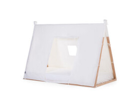 Childhome Textilný poťah Tipi White na rám postele stan 70x140cm (TIPC70W)