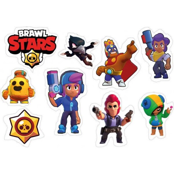 Jedlý papier na vystrihnutie Brawl Stars - Pictu Hap - Pictu Hap