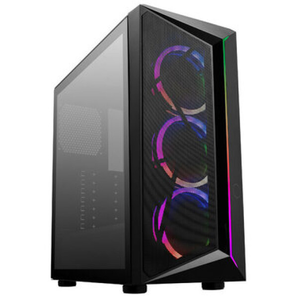 Cooler Master CPM510 ARGB čierna / ATX / 1x USB-A 2.0 amp; 1x USB-A 3.1 / 3x 120mm / bez zdroja / priehľadná bočnica (CP510-KGNN-S00)