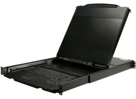 StarTech 1U LCD KVM konzola / KVM konzola / 17" TFT LCD Full HD / DVI/VGA / 1U rack 19" (RKCOND17HD)