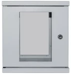 Intellinet Nástenný rozvádzač 10" sivý, zmontovaný / Rozvádzač / 6U / 300x300 mm / nosnosť 60 kg (711708)