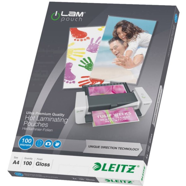 Leitz laminovacia fólia A4 100 micron lesklý 100 ks; 7480