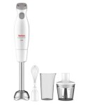 Tefal HB453138 / Tyčový mixér 3v1 / 450 W / 500 ml nádoba / 800 ml odmerka / biela / dopredaj (HB453138)