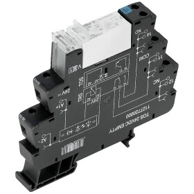 Weidmüller TRS 24VDC 1NO HC reléový modul, 24 V/DC, 16 A, 1 spínací, 10 ks; 1479780000