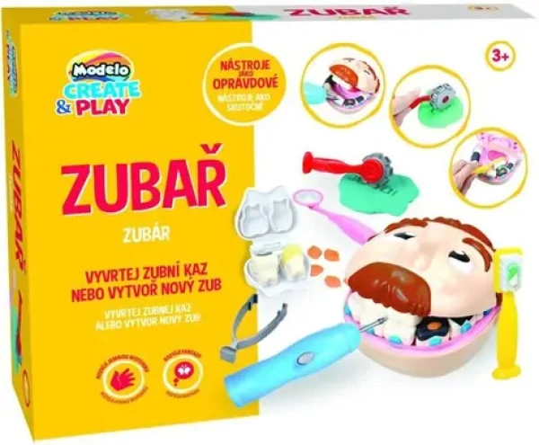 MAC TOYS Modelína Zubár